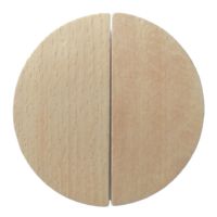 ☂❆ 2x Semicircle Wooden Kitchen Cabinet Drawer Handles Cupboard Wardrobe Handles Closet Cabinet Bars Furniture Solid Wood Pulls