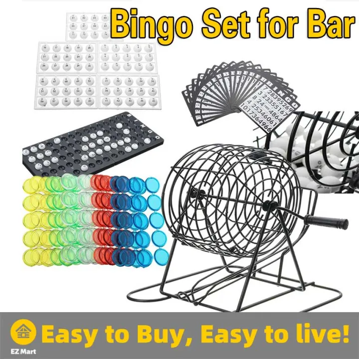 Iron Bingo Set Lottery Machine Drinking Game Party/Home/Pub