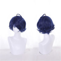 Wonder Egg Priority Ohto Ai Cosplay Wig Blue Short Hair Wig Woman Girl Bobo Curly Headgear Halloween Party Costume Props