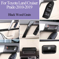 Black Wood Grain For Toyota Land Cruiser Prado FJ150 150 2010-2019 Black Wood Car Interior Decoration Trim Frame Accessories