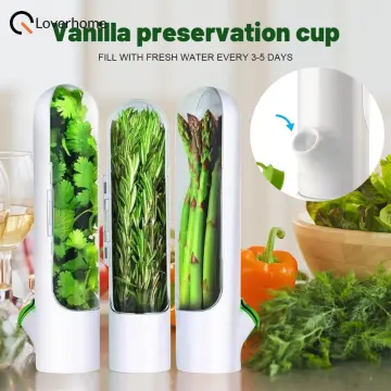 2PCS Refrigerator Fruit Vegetable Crisper Vanilla Fresh Herb