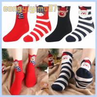 CONGYIYIMO07 Cute Elk Bear Autumn Winter Christmas Animals Socks Colorful Cotton Cartoon Stockings Xmas Gift