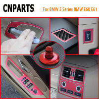 CNPARTS สีแดงรถจัดแต่งทรงผมภายใน Mouldings สำหรับ BMW 5 Series BMW E60 E61ประตู Handle ล็อค Pin Knob Outlet ตกแต่ง Sequins