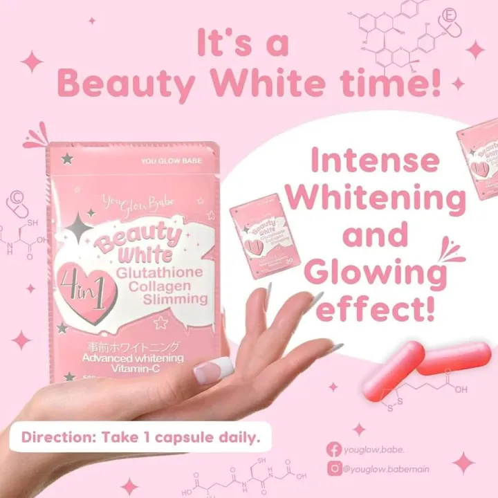 ONHAND | You Glow Babe 4 in 1 Beauty White Glutathione Collagen ...