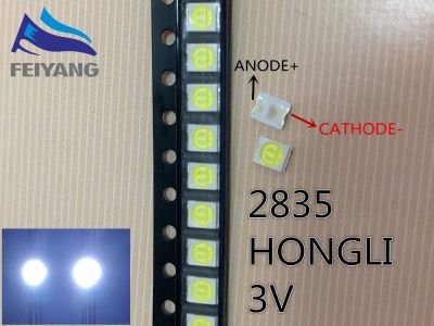 HONGLI LED 3528 2835 1210 LED TV Backlight High Power 1W 3V LED Backlight Cool white LED LCD TV Backlight Application 100PCS Electrical Circuitry Part