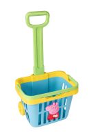 Peppa Pig Pull Along Shopping Basket ของเล่นเด็ก ของเล่นเป๊ปป้าพิก ตระกร้าช้อปปิ้ง ล้อลาก