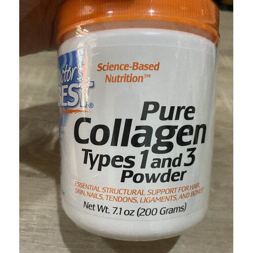 (DIJAMIN ASLI) Doctors best Pure Collagen Types 1 and 3 Powder (200g