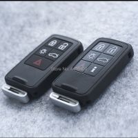 [MEES] Smart Remote Key Shell สำหรับ Volvo Xc60 S60 S60l V40 V60 S80 Xc70 4 1ปุ่มปุ่มสมาร์ทคีย์พร้อมโลโก้รถ-