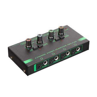 Headphone Volume Amplifiers Multiple Volume Adjusters Metal 4 Channels For Stage Performances Individual Composition