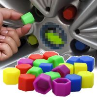 20Pcs/set Luminous Car Tire Hub Screw Cover Wheel Nuts 17/19/21mm Silica Gel Wheel Nuts Screw Bolt Decorative Car Accessories Nails  Screws Fasteners