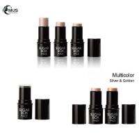MUS 1/2ชิ้น Makeup Rouge บลัชเชอร์ส่องสว่างไฮท์ไลท์แก้มแท่งบลัชดูเป็นธรรมชาติสัมผัสผ้าไหมชิมเมอร์