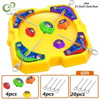 New Pull out Gyro Battle Disk Children 39;s Parent child Interactive Toy Set Multiplayer Competitive Battles Gyro Table Games ZQQ