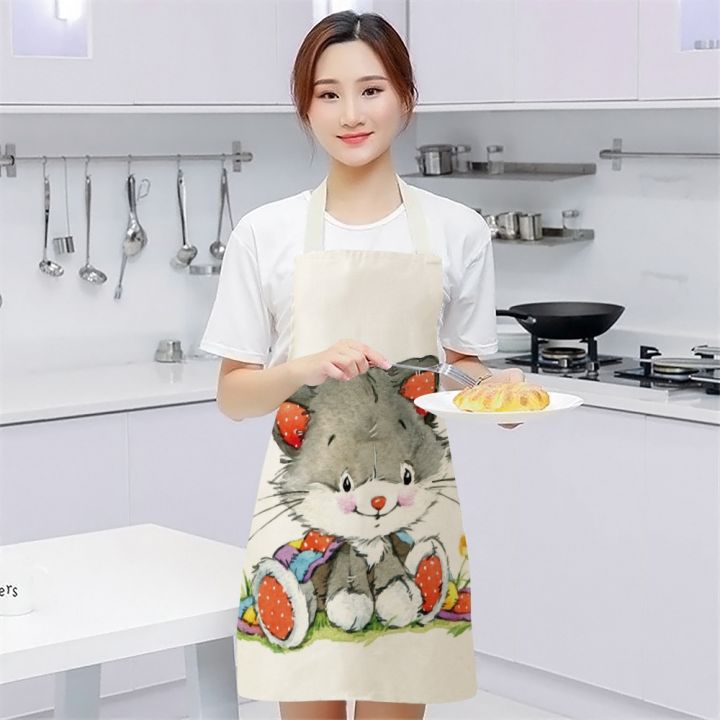 1-pcs-38x47cm-cute-cat-kitchen-sleeveless-aprons-for-women-cotton-linen-bibs-household-cleaning-pinafore-home-cooking-apron