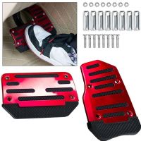 2PCS Universal Anti-skid Pedal Car Pedals Set Kit Aluminum Alloy Non-slip Foot Brake Cover Manual Transmission Car Accessories