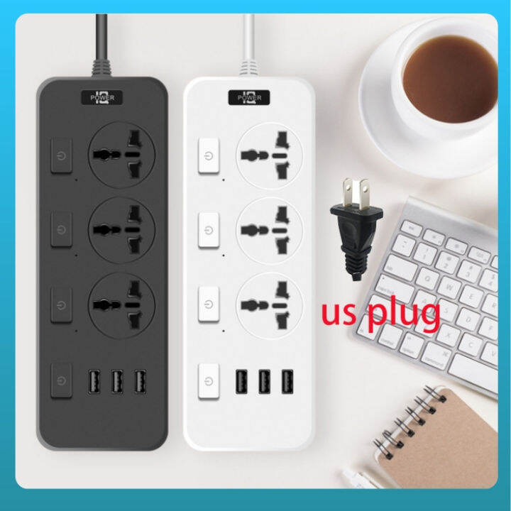 Cod【manila Spot】power Socket Smart Usb Socket Wiring Board Household Us 