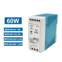 ❡◐ 5V 10A 12V 5A 24V 2.5A 48V 1.25A Volt 60W Bancada Fonte Rail Type Transformer MDR Switching Power Supply