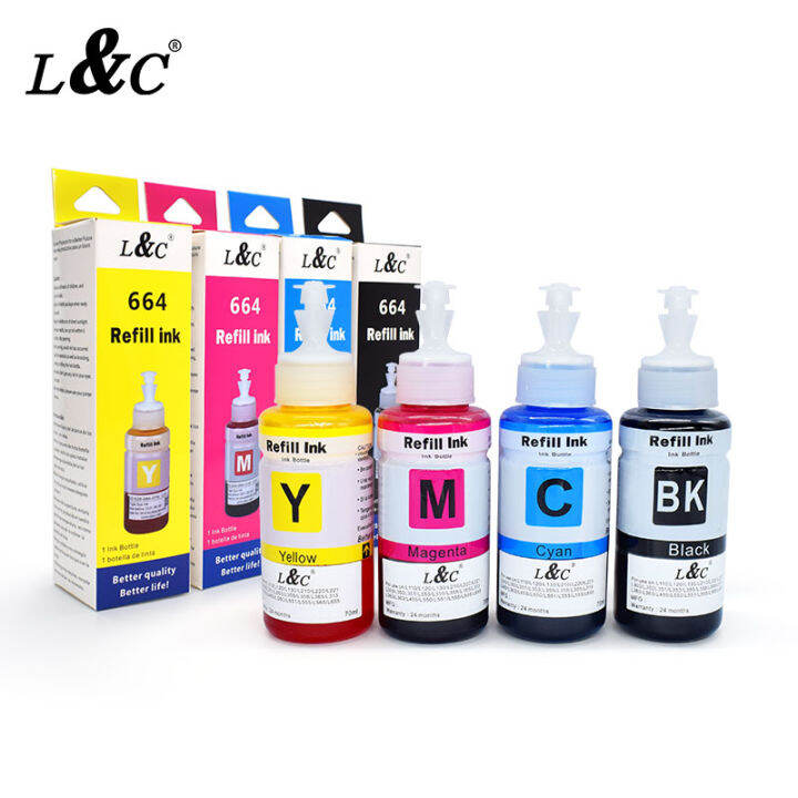 L&C Refill Ink For Canon 790 890 Dye Ink GI790 GI890 For Canon Printer