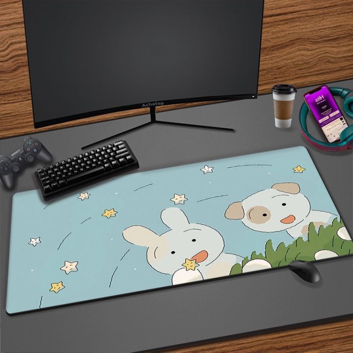 plant-anime-carpet-แผ่นรองเมาส์ขนาดใหญ่-แผ่นรองเมาส์ขนาดใหญ่สำหรับเล่นเกม-แผ่นรองเมาส์คอมพิวเตอร์-แผ่นรองเมาส์ดอกไม้-kawahi