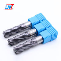 UNT CNC Cutting Tools 4 Flutes HRC45 Flat Fresa Solid Tungsten Carbide End Milling Cutters