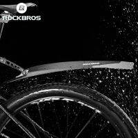 ROCKBROS จักรยาน Mudguard ยางนุ่ม Widening ปรับด้านหลังด้านหน้าหางจักรยานจักรยานเสือหมอบส่วน MTB Mudguard อุปกรณ์เสริมจักรยาน