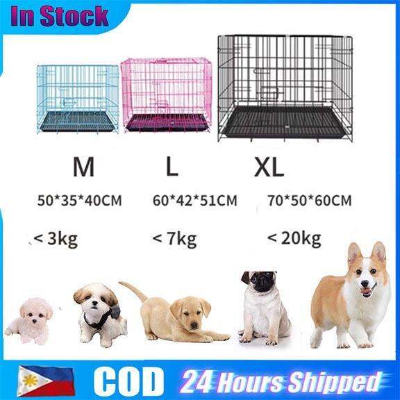 Heavy Duty Enlarge XL Dog Cage with Poop Tray Pet Collapsible Foldable