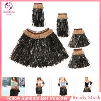 1 ชุดของ Hawaiian Luau Party Hula Skirt Women ชุดกระโปรงฮาวายอุปกรณ์เสริมฮาวาย