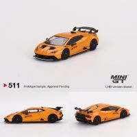 Mini Gt 1:64 Huracán STO 511รถโมเดล Diecast