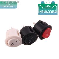 ┅❐ 1/5/10 PCS 20mm Diameter Black White Red 2 Pin ON/OFF Round Rocker Switches 6A/250VAC 10A 125VAC Plastic Push Button Switch