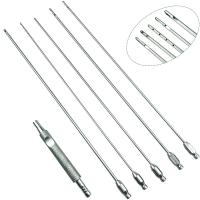 【YY】3 Holes Cannulas Liposuction Needles Water Injection Infiltration Cannulas with Liposution Handle Suction Handpiece