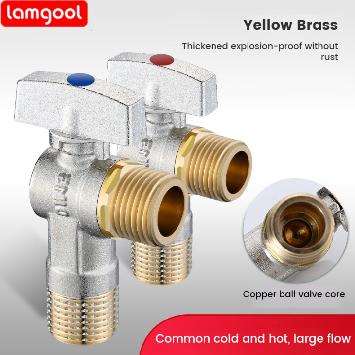 G1/2 Water Shut Off Valve with Handle Universal Water Flow Control