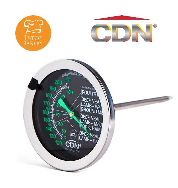 CDN IRM200GLOW Pro Accurate Meat/Poultry Oven Proof Thermometer