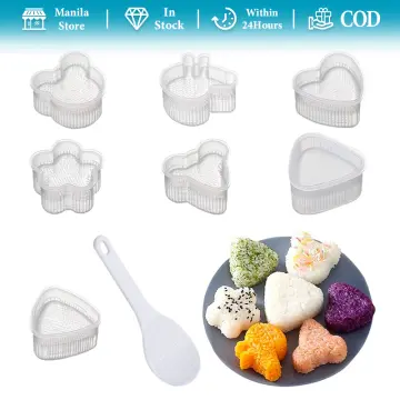 6PCS Sushi Maker Set Onigiri Mold Sushi Roller Machine Quick DIY