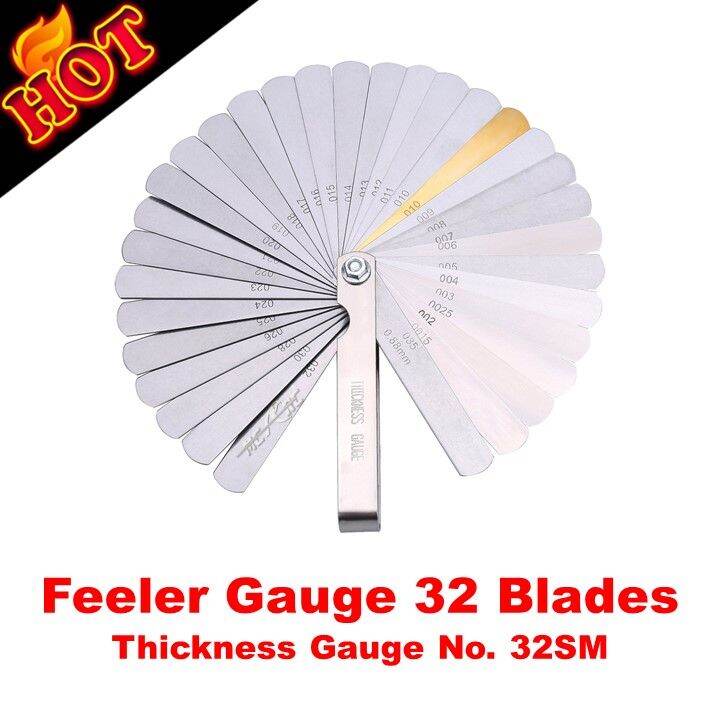 Feeler Gauge 32 Blades Thickness Gauge No. 32SM Original MC ARC