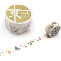 mt type-Christmas MTCMAS133 เทปตกแต่งวาชิ ลายตัวอักษรคริสต์มาส 2022 แบรนด์ KAMOI mt masking tape ประเทศญี่ปุ่น