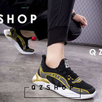 QZshop รองเท้าผ้าใบผู้ชาย?‍♂️รองเท้าผ้าใบแฟชั่น ทรงสปอร์ต⚡️ พื้นนิ่มสวมใส่สบาย ?พื้นนุ่ม ผ้าตาข่าย ระบายอากาศได้ดี ⛳️ใส่ได้ทุกโอกาส?