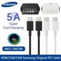 （A Boutique）✐สาย Usb ดั้งเดิม Samsung S22ชนิด C 5A PD Usbc ถึง Kable 45W 25W ชาร์จเร็วสำหรับ Galaxy S21 S20แท็บ20 A71 Tab S8 Tipo