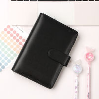 Macaron Leather Spiral A5A6 Color Notebook Cover Office Organizer Stationery Binder Notepad Planner Notebook