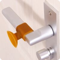 【LZ】❅◙  Suction Cup Type Door Stop Door Self Adhesive Wall Protectors Anti-Collision Door Handle Crash Pad Reduce Noise Home Improvement