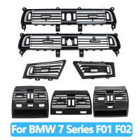 คุณภาพ Full Chrome คอนโซลเครื่องปรับอากาศ AC Vent Grille Outlet สำหรับ BMW 7 Series F01 F02 730 735 740