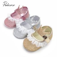 【hot】！ 2019 Brand New Newborn Infant Baby Shoes Sequined Cotton Soft Sole Crib Prewalker