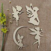 【YF】✓  10pcs Wood Angels Ornament Embellishment Tag Cutout Accessory Decoration