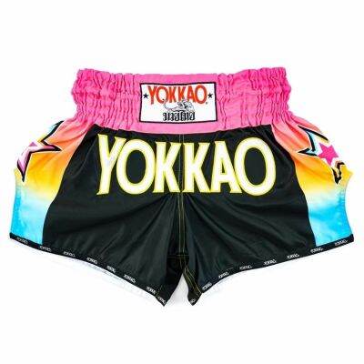 YOKKAO กางเกงมวยไทยนำเข้าจากประเทศไทยแท้การต่อสู้ Sanda มวยต่อสู้กีฬากางเกงขาสั้นชายและหญิง Gratis Ongkir