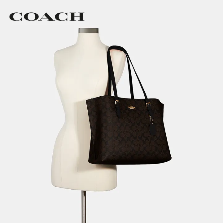 coach-กระเป๋าทรงสี่เหลี่ยมผู้หญิงรุ่น-mollie-tote-in-signature-canvas-สีน้ำตาล-1665-imaa8