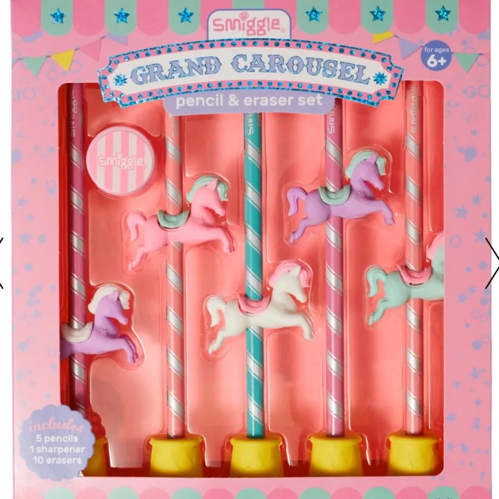 Authentic Smiggle Unicorn Pencil and Eraser Gift Box Set Lazada PH