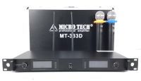 MICROTECH MT-333D ไมโครโฟนไร้สาย ไมค์ถือคู่ สินค้าใหม่แกะกล่อง 100% รับประกันสินค้า 1 ปี