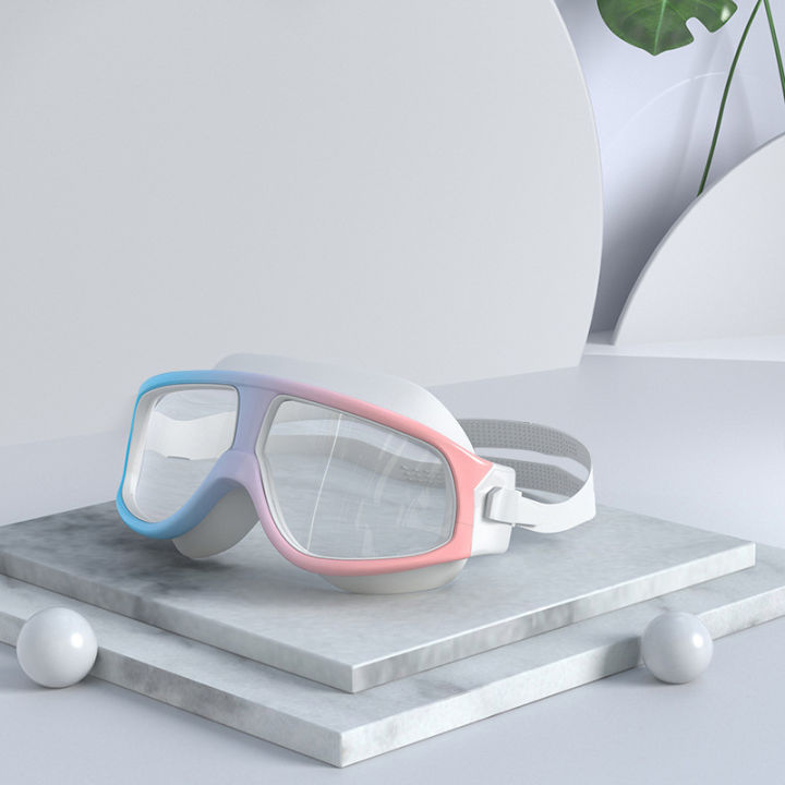 new-แว่นตาว่ายน้ำผู้ใหญ่-แว่นตาว่ายน้ำhd-กันน้ำและกันฝ้าพร้อมที่อุดหู-ผู้ใหญ่แว่นตาว่ายน้ำ-แว่นตาดำน้ำ-ป้องกันแสงแดด-uv-ไม่เป็นฝ้า-ปรับระดับได้