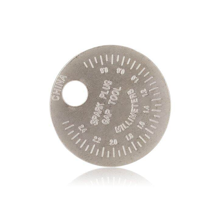 【CW】 Ignition Plug Gap Gauge Tool Caliber Measuring Currency Type 0.02
