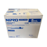 Nipro ไซริ้ง ไม่ติดเข็ม สำหรับป้อนยาเด็ก ขนาด 5 ml. กล่องละ 100 ชิ้น