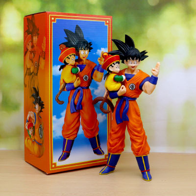 Super Saiyan Earth Warrior ในวัยเด็ก Gohan Goku พ่อและลูกชาย Hug เดสก์ท็อปตกแต่งรูปสะสมของเล่น