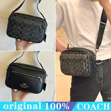 Qoo10 - Coach Defect Clearance Sales sling bag crossgrain leather signature  mi : Bag & Wallet